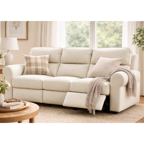 Barrow Cove Reclining Leather Sofa or Set - Available with Power Recline | Power Lumbar