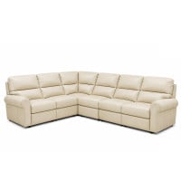 Barrow Cove Reclining Leather Sectional - Available with Power Recline | Power Lumbar