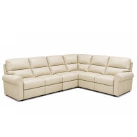 Barrow Cove Reclining Leather Sectional - Available with Power Recline | Power Lumbar
