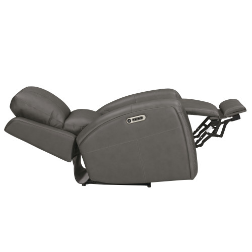 Belmont Leather Match Zero Gravity  Power Reclining Sofa Or Set With Power Headrest
