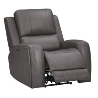 Belmont Leather Match Zero Gravity  Power Reclining Sofa Or Set With Power Headrest
