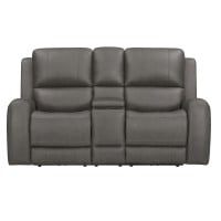 Belmont Leather Match Zero Gravity  Power Reclining Sofa Or Set With Power Headrest
