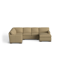Flexsteel Bryant Stationary Leather Sectional