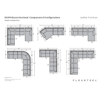 Flexsteel Bryant Stationary Leather Sectional
