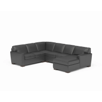 Flexsteel Bryant Stationary Leather Sectional