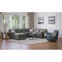 Flexsteel Bryant Stationary Leather Sectional