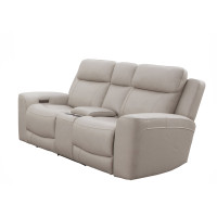 Calgary Leather Power Reclining Sofa Or Set With Power Headrest Available