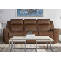 Calgary Leather Power Reclining Sofa Or Set With Power Headrest Available