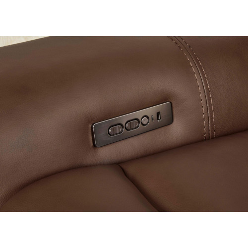 Calgary Leather Power Reclining Sofa Or Set With Power Headrest Available