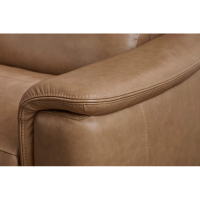Flexsteel Camden Power Reclining Leather Sectional With Power Tilt Headrest | Power Lumbar