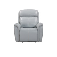 Cascade Leather Match Power Reclining Sofa Or Set With Power Headrest