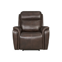 Cascade Leather Match Power Reclining Sofa Or Set With Power Headrest