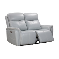 Cascade Leather Match Power Reclining Sofa Or Set With Power Headrest