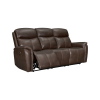 Cascade Leather Match Power Reclining Sofa Or Set With Power Headrest