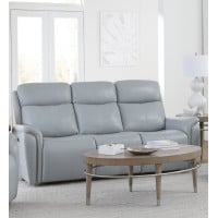 Cascade Leather Match Power Reclining Sofa Or Set With Power Headrest