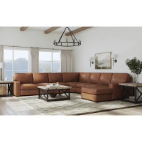 Flexsteel Endurance Stationary Leather Sectional