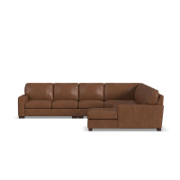 Flexsteel Endurance Stationary Leather Sectional