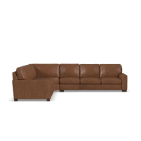 Flexsteel Endurance Stationary Leather Sectional