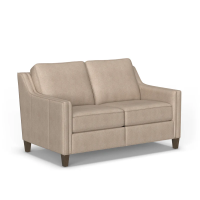 Flexsteel Finley Power Inclining Leather Sofa or Stationary Leather Sofa Set (Back Is Stationary On Recliners)