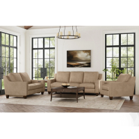 Flexsteel Finley Power Inclining Leather Sofa or Stationary Leather Sofa Set (Back Is Stationary On Recliners)