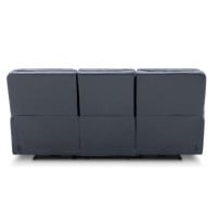 Harmony Triple Power Reclining Leather Sofa Home Theater Speaker Air Massage 3-Zone Heating Zero Gravity