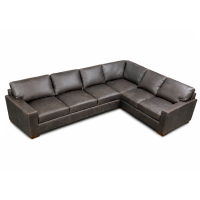 Java Deep Seating Leather Sectional