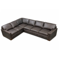 Java Deep Seating Leather Sectional