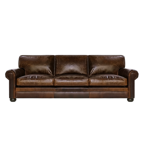 New Lanister Oversized Seating Leather 96 " Sofa, Loveseat And Cocktail Ottoman