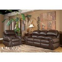 Luma Reclining Leather Sofa or Set - Available with Power Recline | Power Lumbar