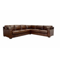 Max Deep Or Regular Seating Leather Sectional Get FREE Leather Samples