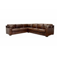 Max Deep Or Regular Seating Leather Sectional Get FREE Leather Samples