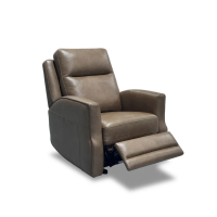 Flexsteel Maxwell Power Reclining Leather Sofa or Set With Power Tilt Headrest | Power Lumbar