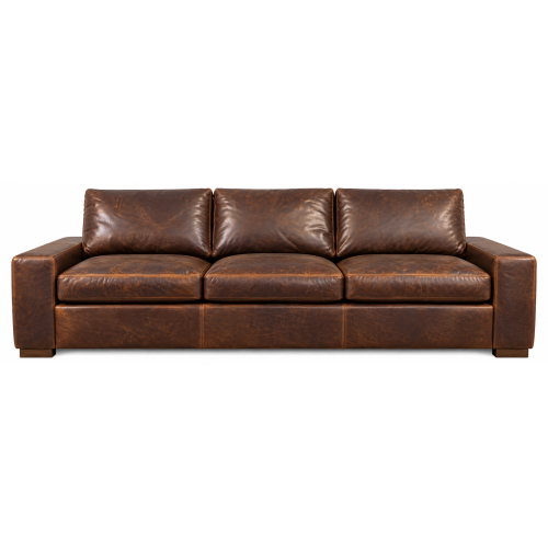 New River Oversized (Deep Seating) Leather Sofa or Set