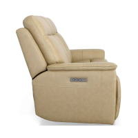 Flexsteel Odell Power Reclining Leather Sofa or Set With Power Tilt Headrest | Power Lumbar
