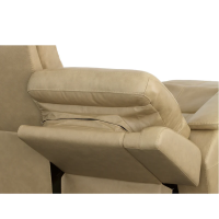 Flexsteel Odell Power Reclining Leather Sofa or Set With Power Tilt Headrest | Power Lumbar