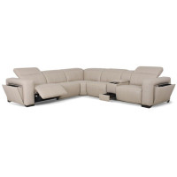 Orlando Power Reclining Leather Sectional Power Headrest