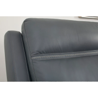 Flexsteel Sawyer Power Reclining Leather Sectional With Power Tilt Headrest | Power Lumbar
