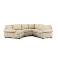 Flexsteel Thorton Stationary Leather Sectional