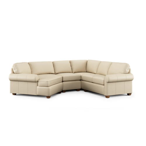 Flexsteel Thorton Stationary Leather Sectional