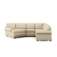 Flexsteel Thorton Stationary Leather Sectional