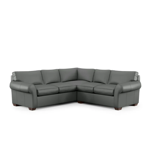 Flexsteel Vail Leather Stationary Sectional
