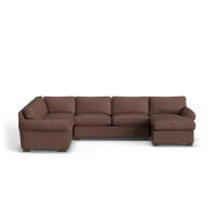 Flexsteel Vail Leather Stationary Sectional