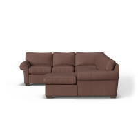 Flexsteel Vail Leather Stationary Sectional