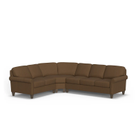 Flexsteel Westside Stationary Leather Sectional