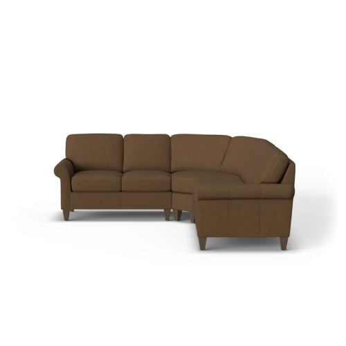 Flexsteel Westside Stationary Leather Sectional