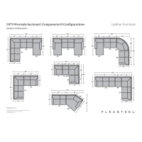 Flexsteel Westside Stationary Leather Sectional