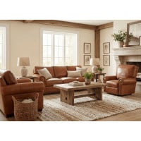 Willow Leather Sofa Loveseat Chair Power Recliner Ottoman Available