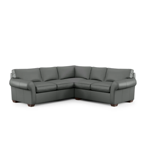 Flexsteel Vail Leather Stationary Sectional