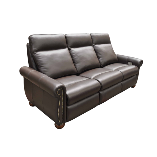 Amos Power Reclining Leather Sofa or Set Power Lumbar Available