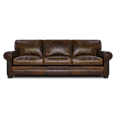 New Lanister Oversized Seating Leather 96 " Sofa, Loveseat And Cocktail Ottoman